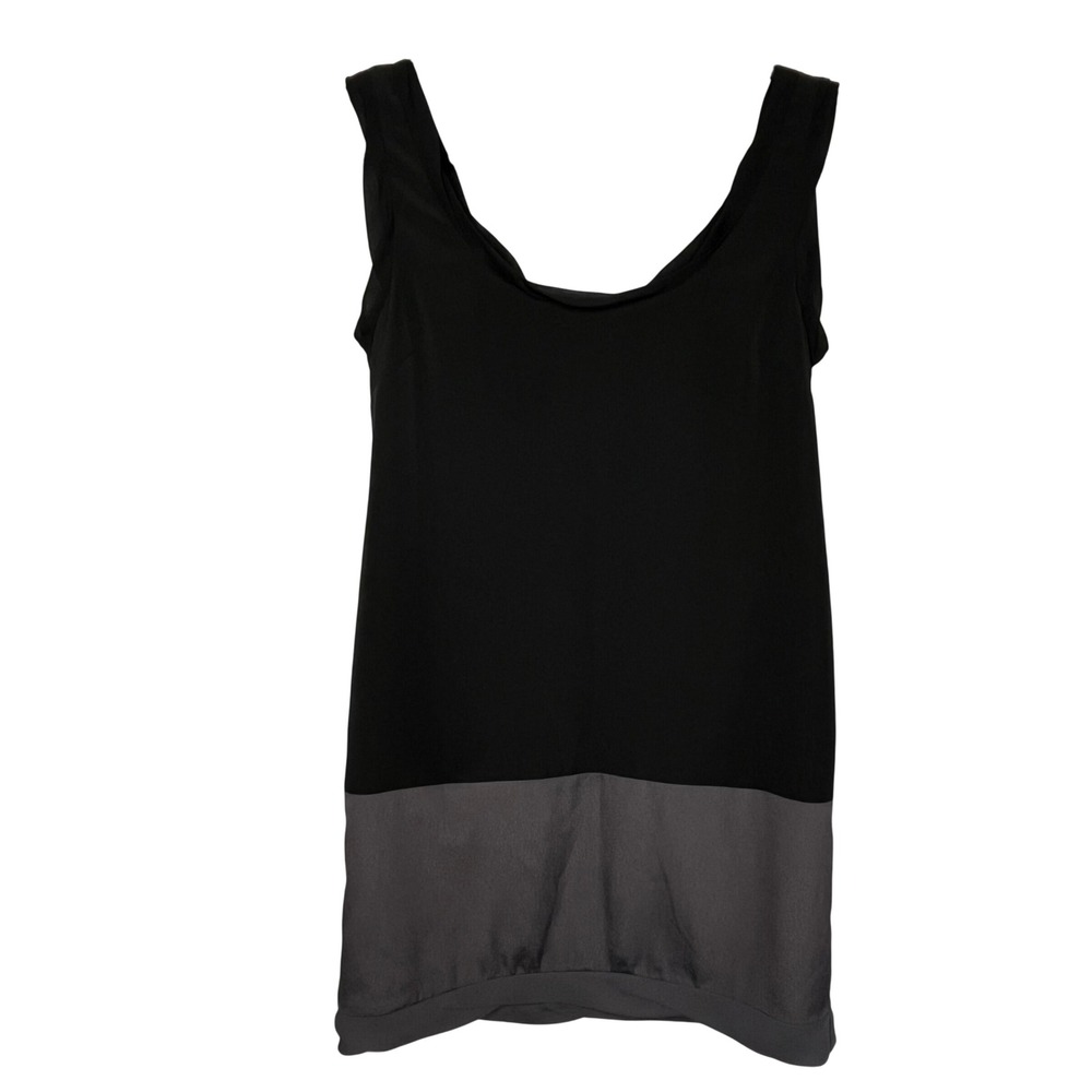 Thakoon for Target Colorblock‎ Shift Dress Black Gray Sleeveless Medium
